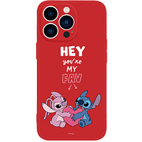 优加迪士尼适用苹果14手机壳新年款本命红iPhone13promax保护套14Plus卡通可爱草莓熊维尼史迪奇情侣款男女