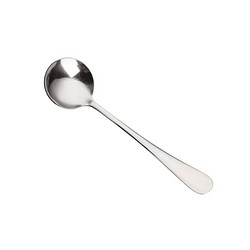 水莎  不锈钢410材质勺子餐具  6支银色圆勺袋装