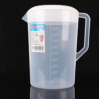 一立 塑料冷水壶 水具 大容量带刻度凉水壶耐热透明凉水杯 大水杯家居 5000ML