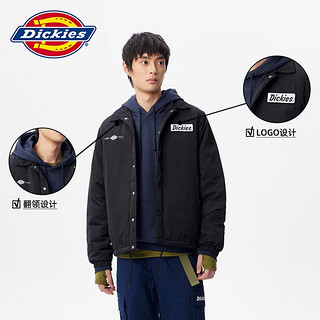 Dickies 帝客 男士短款棉服 DK009440 黑色 M