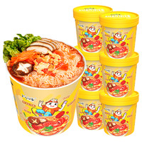 稻花香 私厨过桥米线方便食品酸辣粉丝番茄鸡蛋味整箱泡面6桶装