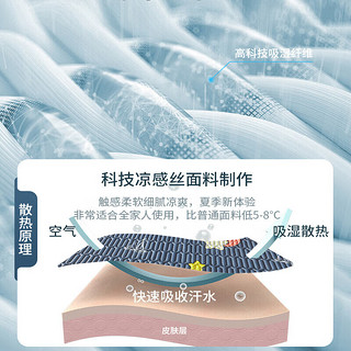 九洲鹿 冰丝凉席1.5米床双人泰国乳胶凉席三件套 可折叠夏季空调软席子