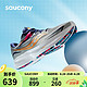 saucony 索康尼 女子减震透气跑鞋-慢跑训练鞋 Ride 驭途15 S10729-40 灰金 38