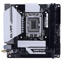 BIOSTAR 映泰 B760T-SILVER MINI-ITX主板（INTEL LGA1700、B760）