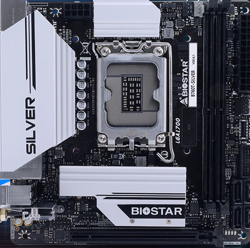 BIOSTAR 映泰B760T-SILVER MINI-ITX主板（INTEL LGA1700、B760