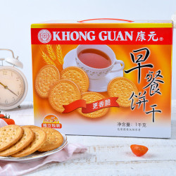 【省36元】康元饼干糕点_KHONG GUAN 康元 早餐饼干礼盒装 1000g*1盒多少钱-什么值得买