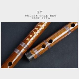 lovebird 相思鸟 笛子单插黄铜笛 E调笛子苦竹笛横笛学生笛初学 XS1001