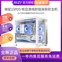 MSI 微星 组装主机（i5-13400、16GB、512GB SSD）