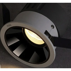 NVC Lighting 雷士照明 月华 嵌入式客厅筒灯 黑色款