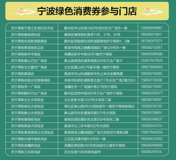 苏宁易购 双促双旺 宁波消费券