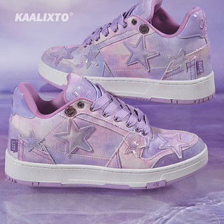 KAALIXTO 新款复古星空紫色 低帮星星板鞋 KSH230315