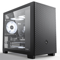 PADO 半岛铁盒 N3黑色 桌面台式机电脑主机箱(支持M-ATX主板/240水冷/简易理线)
