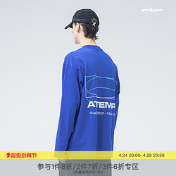 ATTEMPT 男女款圆领长袖T恤 TEE03 白色 S