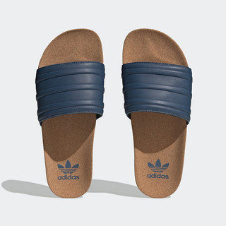 adidas ORIGINALS Adilette Premium 中性运动拖鞋 GZ0061 蓝色 47