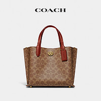 COACH 蔻驰 女士经典标志WILLOW 24号托特包