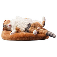 PLUS会员：莫属模型（MMOS X）JXK1/6嗜睡猫模型可爱治愈萌宠猫咪手办周边送垫子 长宽高13*6.5*3cm