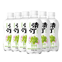 清汀樱花白玉葡萄味苏打气泡水330ml