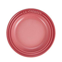 LE CREUSET 酷彩 炻瓷盘圆碟子 15cm 玫瑰色 耐热/耐冷 细腻瓷质 精致美观