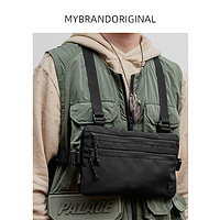 MYBRANDORIGINAL 弹道尼龙方形包战术机能包无性别休闲黑包潮D3025