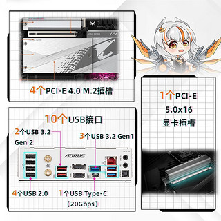 技嘉（GIGABYTE）英特尔13代i9 13900K i7 13700KF+Z790主板CPU套装 Z790 A ELITE AX-W白色雪雕 D5 i9 13900K