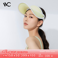 VVC遮阳帽夏季男女户外骑行百搭太阳帽女神帽防紫外线防晒帽空顶帽子 樱草黄 可调节