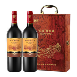 greatwall 长城葡萄酒 中粮长城干红葡萄酒红酒窖酿7解百纳礼盒装750