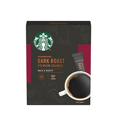STARBUCKS 星巴克 进口美式深度烘焙速溶即溶黑咖啡2.3g*10袋办公提神健身