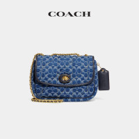 COACH 蔻驰 Pillow Madison 牛仔单肩包 —深蓝牛仔色