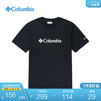 哥伦比亚（Columbia）户外23春夏新品情侣同款男女时尚印花运动短袖T恤XM8549 010男女同款，建议拍小一码 XXL(190/104A)