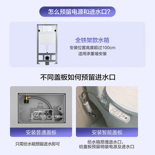 九牧（JOMOO） 卫浴壁挂马桶挂墙悬挂坐便器暗装隐藏式水箱墙排红点设计奖11432  镀铬面板