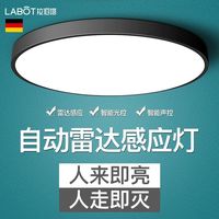 LABOT拉伯塔 智能感应吸顶灯家用雷达人体感应LED走廊灯具楼梯入户玄关声控灯