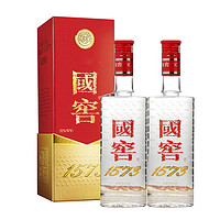 88VIP：国窖1573 泸州老窖国窖1573浓香型高度白酒52度375ml*2盒礼盒