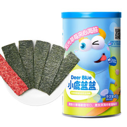 小鹿蓝蓝 儿童零食海苔夹心脆 2罐