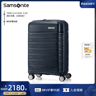 Samsonite 新秀丽 箱子行李箱前开口拉杆箱可扩展旅行登机箱21寸QI8