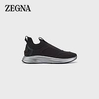 杰尼亚 Zegna）男士深灰色羊毛及尼龙混纺TECHMERINO 训练运动鞋