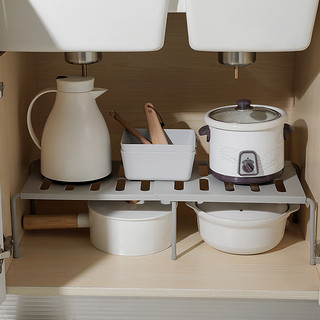 厨房多功能伸缩置物架调料架家用厨具台面收纳架橱柜分层置物架子