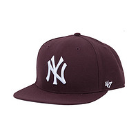 MLB 美国职业棒球联盟 男女时尚硬顶按扣调节鸭舌帽嘻哈平沿帽棒球帽NY洋基队遮阳帽