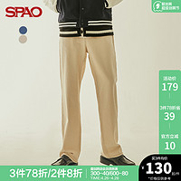 SPAO 男士牛仔裤秋季新款微阔宽松牛仔裤SPTJB38H23