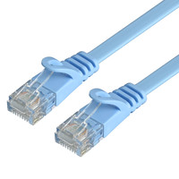 双喜鹊 六类扁网线电脑千兆纯铜网络跳线七类万兆1m米成品家用高速