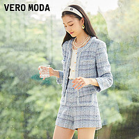 Vero Moda外套套装春夏链条装饰小香风中腰短裤粗花呢女321317027