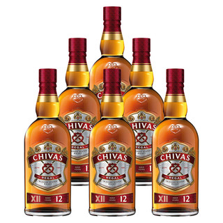 CHIVAS 芝华士 12年 调和 苏格兰威士忌 40%vol 1L*6瓶
