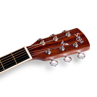 SAGA 萨伽 SF700系列 SF700 民谣吉他 41英寸 原木色 哑光