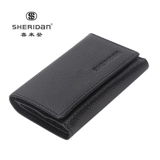 SHERIDAN 真皮 喜来登 男士商务钱包 钥匙包