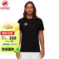 MAMMUT 猛犸象 Seile男攀岩圆领短袖T恤上衣1017-04130短袖T恤黑色 M