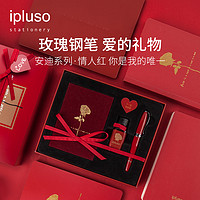 ipluso 意索 安迪系列 丝绒玫瑰钢笔墨水礼盒装