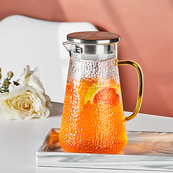 茶适 玻璃水壶 大容量耐高温凉白开水杯子耐热茶壶果汁壶1300ml C6131