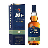 GLENMORANGIE 格兰杰 宝树行 格兰莫雷Glen Moray单一麦芽威士忌 苏格兰原装进口洋酒 格兰莫雷12年700ml