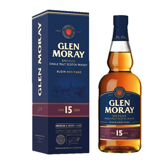 GLENMORANGIE 格兰杰 宝树行 格兰莫雷Glen Moray单一麦芽威士忌 苏格兰原装进口洋酒 格兰莫雷15年700ml