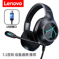 Lenovo 联想 G60电脑耳机游戏电竞专用拯救者笔记本电脑台式一体机耳麦USB有线降噪头戴式耳机