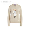 拉夫劳伦 RALPH LAURENCOLLECTION女装 23年春宽松版绞花Polo小熊针织衫RL91793